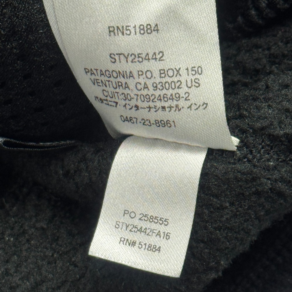 Patagonia Better Sweater Jacket Womens Small Black Fleece 1/4 Snap Outdoor 25542 - Picture 7 of 13